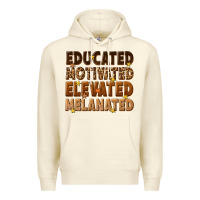 Sandshell melanin educated motivated elevated melanated Premium Hoodie - texasbilliewilder