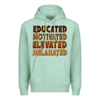 Seafoam melanin educated motivated elevated melanated Premium Hoodie - texasbilliewilder