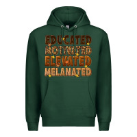 Sports Green melanin educated motivated elevated melanated Premium Hoodie - texasbilliewilder
