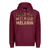 Burgundy melanin melanin melanin Premium Hoodie - texasbilliewilder