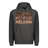 Charcoal Heather melanin melanin melanin Premium Hoodie - texasbilliewilder