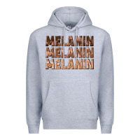 Heather Grey melanin melanin melanin Premium Hoodie - texasbilliewilder