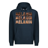 Navy melanin melanin melanin Premium Hoodie - texasbilliewilder