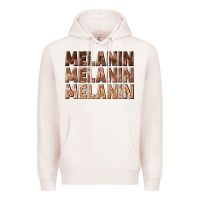 Pale Pink melanin melanin melanin Premium Hoodie - texasbilliewilder