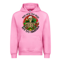 Fuchsia Pink When you're dead inside but it's christmas Urban Hoodie - RanaPortraitStore
