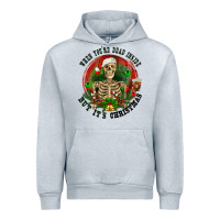 Heather Grey When you're dead inside but it's christmas Urban Hoodie - RanaPortraitStore