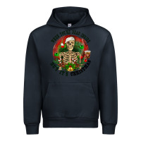 Navy When you're dead inside but it's christmas Urban Hoodie - RanaPortraitStore