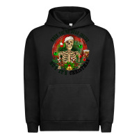 Pigment Black When you're dead inside but it's christmas Urban Hoodie - RanaPortraitStore