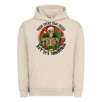 Pigment French Oak When you're dead inside but it's christmas Urban Hoodie - RanaPortraitStore