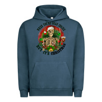 Pigment Midnight Navy When you're dead inside but it's christmas Urban Hoodie - RanaPortraitStore