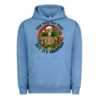 Pigment Pebble Blue When you're dead inside but it's christmas Urban Hoodie - RanaPortraitStore