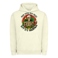 Pigment Pistachio When you're dead inside but it's christmas Urban Hoodie - RanaPortraitStore