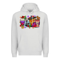 Dove Grey day of the dead coffee cups Premium Hoodie - Zillion Design Studio