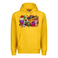 Lemon day of the dead coffee cups Premium Hoodie - Zillion Design Studio