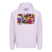 Lilac day of the dead coffee cups Premium Hoodie - Zillion Design Studio
