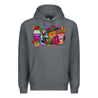 Rock day of the dead coffee cups Premium Hoodie - Zillion Design Studio