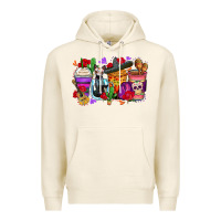 Tofu day of the dead coffee cups Premium Hoodie - Zillion Design Studio