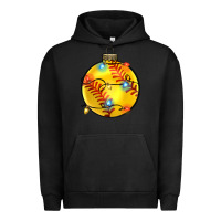 Pigment Black christmas  softball Urban Hoodie - Zillion Design Studio