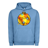 Pigment Pebble Blue christmas  softball Urban Hoodie - Zillion Design Studio