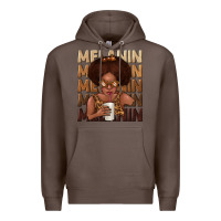 Coffee melanin kid Premium Hoodie - texasbilliewilder