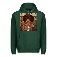 Sports Green melanin kid Premium Hoodie - texasbilliewilder