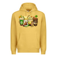 Antique Gold beer coffee cups Premium Hoodie - Zillion Design Studio