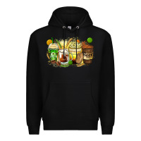 Black beer coffee cups Premium Hoodie - Zillion Design Studio
