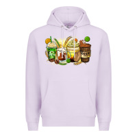 Lilac beer coffee cups Premium Hoodie - Zillion Design Studio