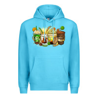 Ocean Blue beer coffee cups Premium Hoodie - Zillion Design Studio