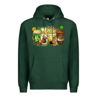 Sports Green beer coffee cups Premium Hoodie - Zillion Design Studio