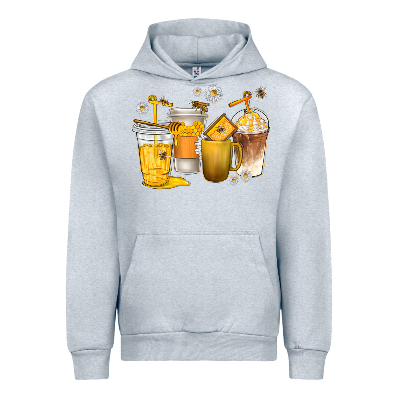 Coffee Cups Bumble Bee Urban Hoodie by texasbilliewilder | Teevron