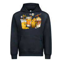Navy coffee cups bumble bee Urban Hoodie - texasbilliewilder
