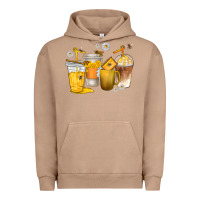 Pigment Burro coffee cups bumble bee Urban Hoodie - texasbilliewilder