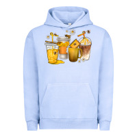 Pigment Grape Ice coffee cups bumble bee Urban Hoodie - texasbilliewilder