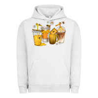 Pigment Lunar Rock coffee cups bumble bee Urban Hoodie - texasbilliewilder