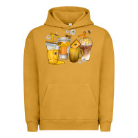 Pigment Peanut Butter coffee cups bumble bee Urban Hoodie - texasbilliewilder