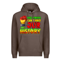 Coffee one month cant hold our history juneteenth Premium Hoodie - texasbilliewilder