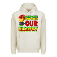 Oatmeal Heather one month cant hold our history juneteenth Premium Hoodie - texasbilliewilder