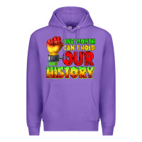 Purple one month cant hold our history juneteenth Premium Hoodie - texasbilliewilder