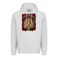 Dove Grey Happy Horrordays Premium Hoodie - RanaPortraitStore