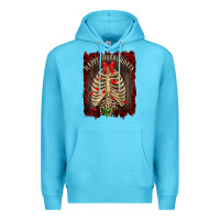 Ocean Blue Happy Horrordays Premium Hoodie - RanaPortraitStore