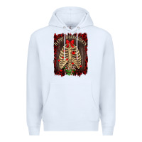 White Happy Horrordays Premium Hoodie - RanaPortraitStore