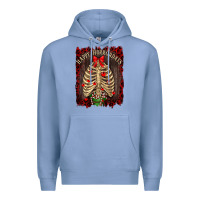 Colony Blue Happy Horrordays Premium Hoodie - RanaPortraitStore