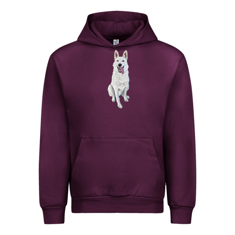 Hand Drawing White Shepherd Urban Hoodie by RanaPortraitStore | Teevron