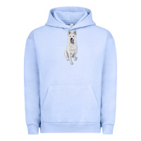 Pigment Grape Ice Hand Drawing White Shepherd Urban Hoodie - RanaPortraitStore