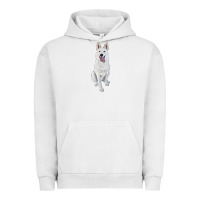 Pigment Lunar Rock Hand Drawing White Shepherd Urban Hoodie - RanaPortraitStore
