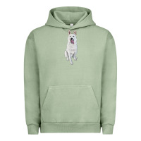 Pigment Oil Green Hand Drawing White Shepherd Urban Hoodie - RanaPortraitStore