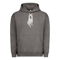 Pigment Tornado Hand Drawing White Shepherd Urban Hoodie - RanaPortraitStore