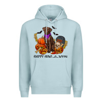 Blue Mist Happy howl o ween Premium Hoodie - RanaPortraitStore