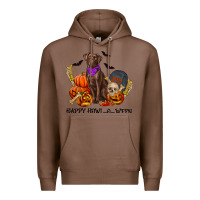 Chestnut Happy howl o ween Premium Hoodie - RanaPortraitStore